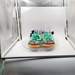 G SONOMA LIFE STYLE‎ SANDALS Mint Green Floral Flat Sandals Size 8 M